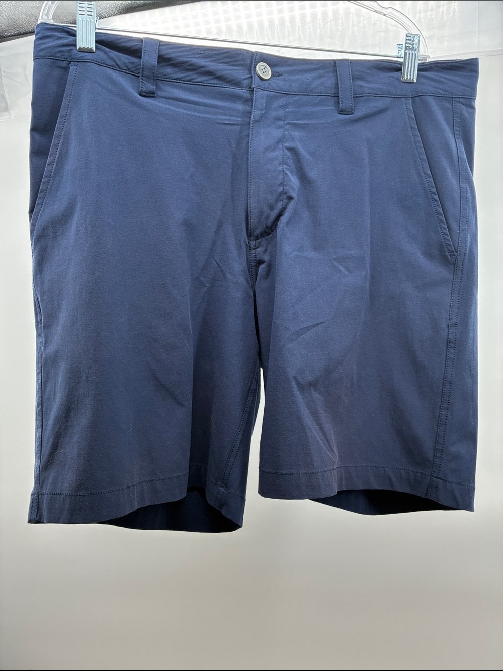 Southern Tide Navy Flat-Front Performance Shorts